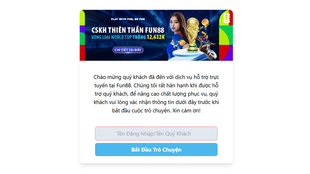 trang hỗ trợ fun88