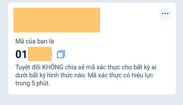Vào Zalo kiểm tra tin nhắn mới, copy mã xác thực vào các ô nhập mã xác thực. Chọn nút "Xác Thực Ngay".